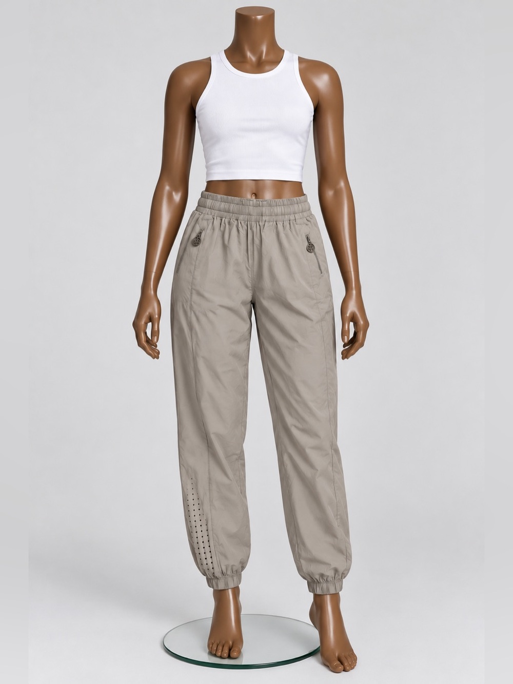 Victoria's Secret Taupe Elastic-Waist Joggers